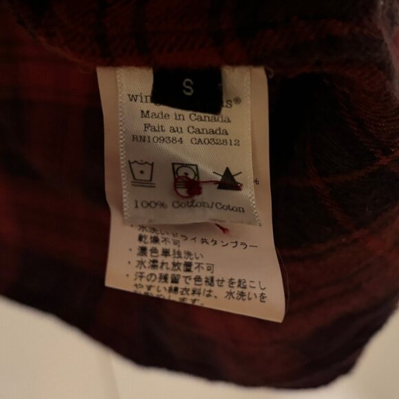 Wings + Horns Checked Plaid Zip Shirt - Small - Picture 11 of 11
